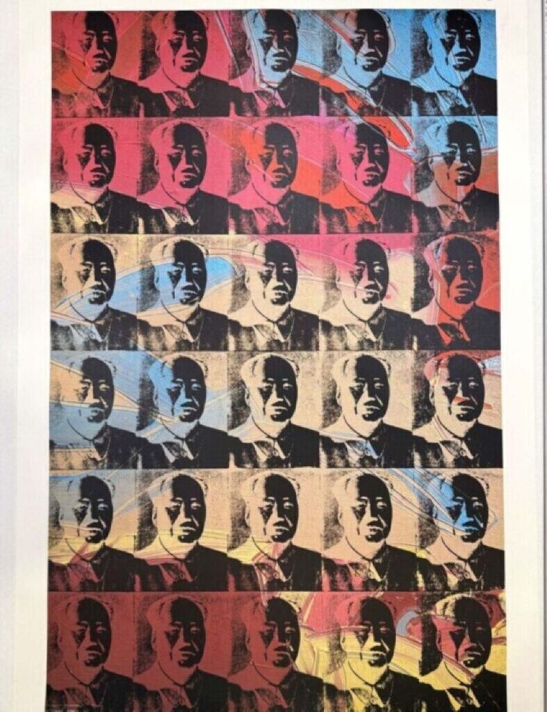 Andy Warhol, 30 Small Colored Mao’s Poster, 1990
