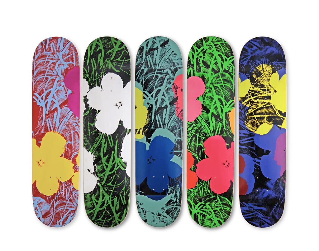 Andy Warhol, Flowers (Box Set) Skatedeck, 2025