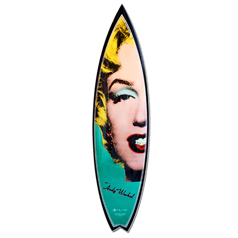 Andy Warhol, Marilyn Swallowtail Surfboard, 2015-2019