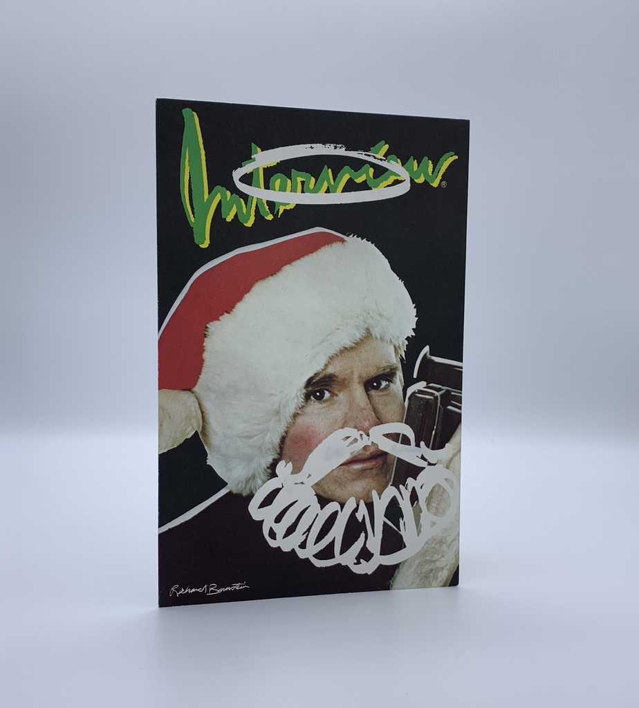 Andy Warhol, Interview Christmas Card (Signerad), ca. 1985