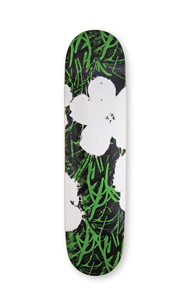 Andy Warhol, Flowers (Dawn) Skatedeck, 2025