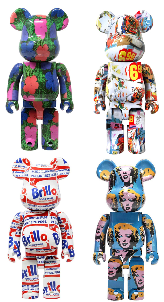 Andy Warhol, Andy Warhol Bearbrick 400% set of 4 works (Warhol BE@RBRICK) c.2019-2021, 2019-2021