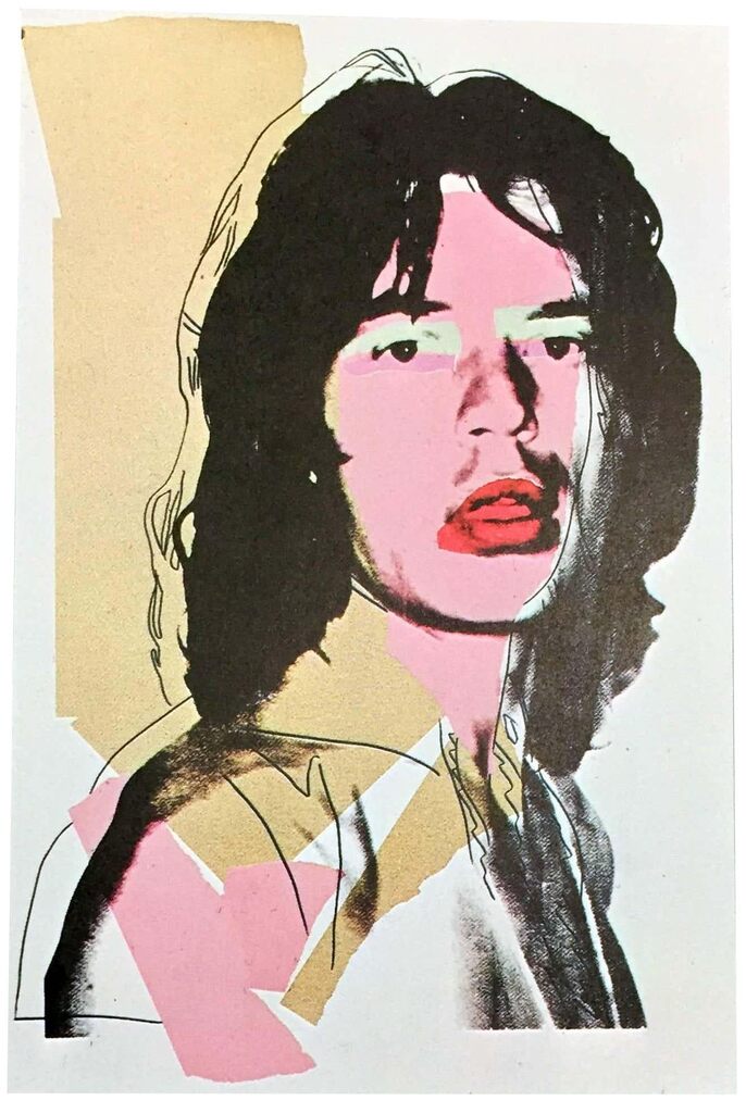 Andy Warhol, Andy Warhol Mick Jagger (portfolio of 10 Warhol Leo Castelli announcements), 1975