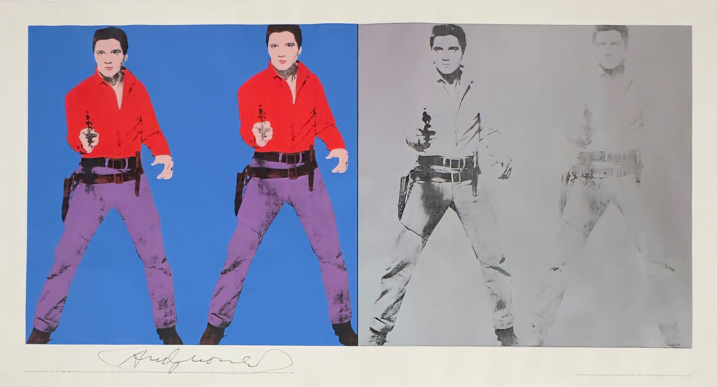 Andy Warhol, Elvis I and II Poster (Firmato), 1978