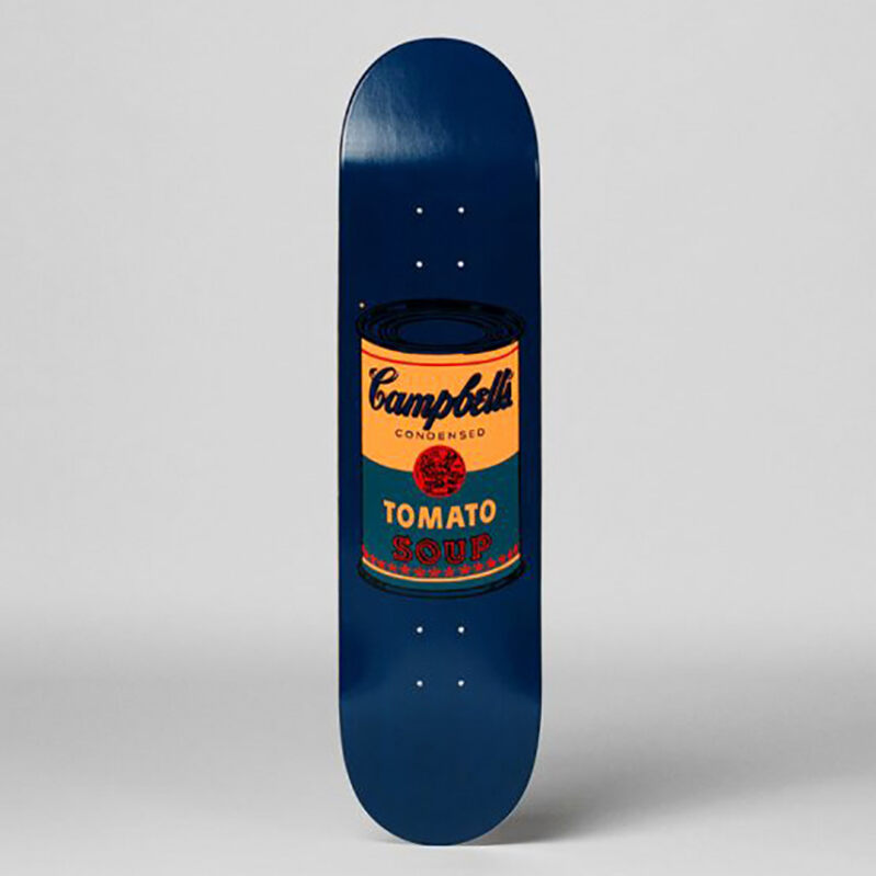 Campbell's Soup Can (Teal) Skateboard Deck, image 1