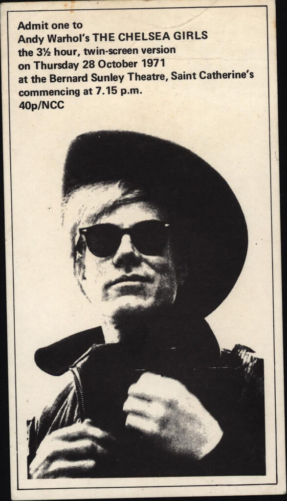 Andy Warhol, Andy Warhol Chelsea Girls 1971 (anuncio), 1971