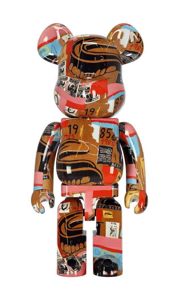Andy Warhol, Basquiat Bearbrick 1000% figure (Warhol Basquiat BE@RBRICK), 2021