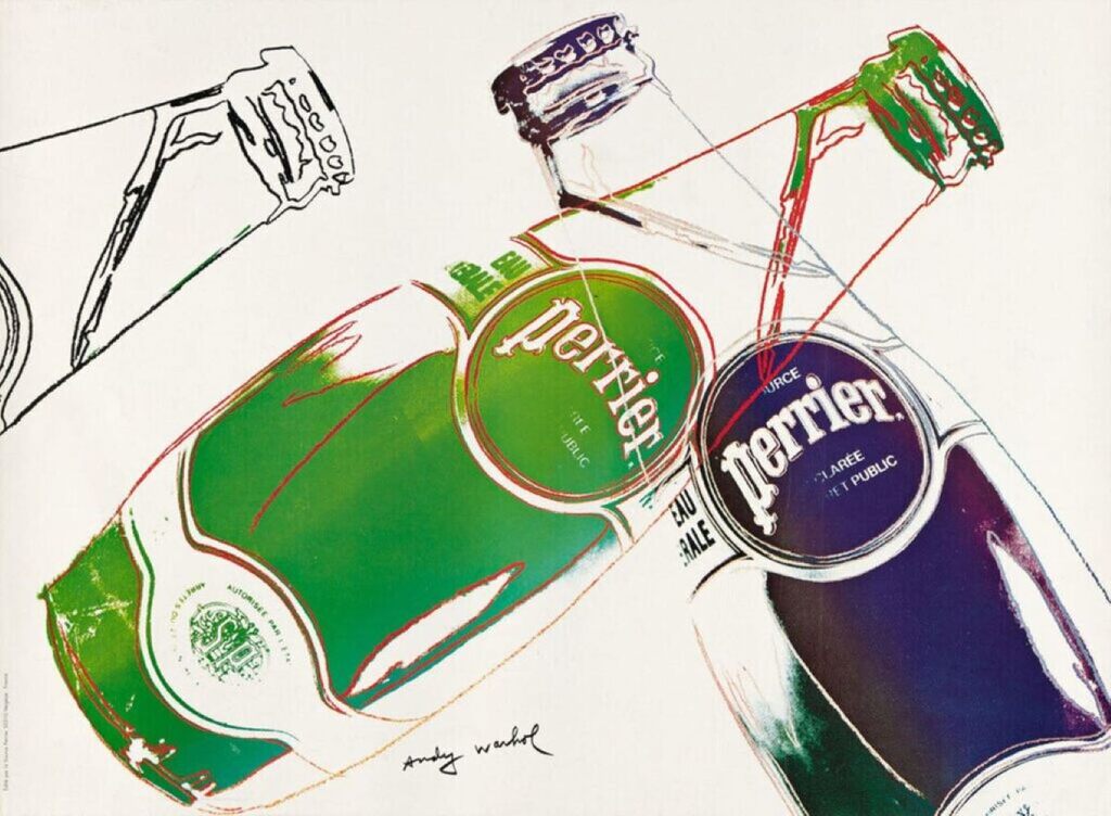 Andy Warhol, Perrier- white, 1983