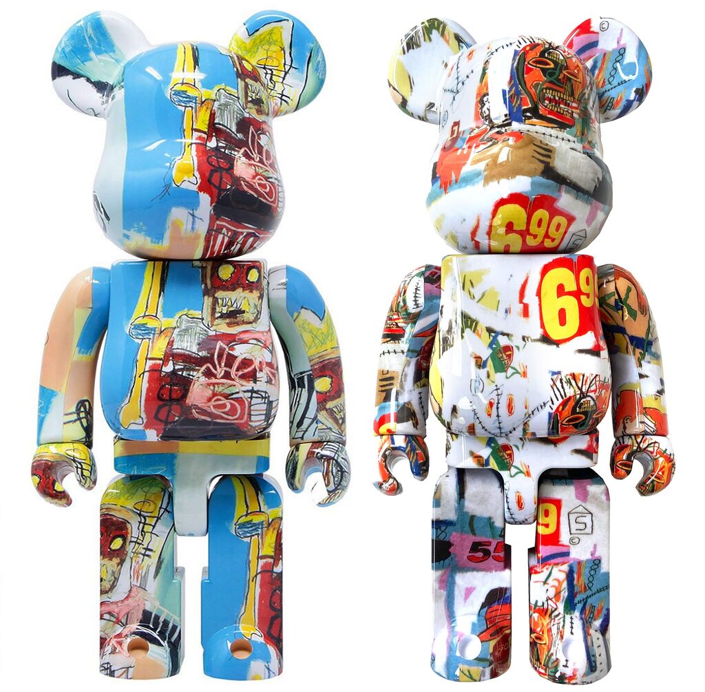 Andy Warhol, Basquiat Bearbrick 400% set of 2 works (Warhol Basquiat BE@RBRICK 400%), 2020-2021