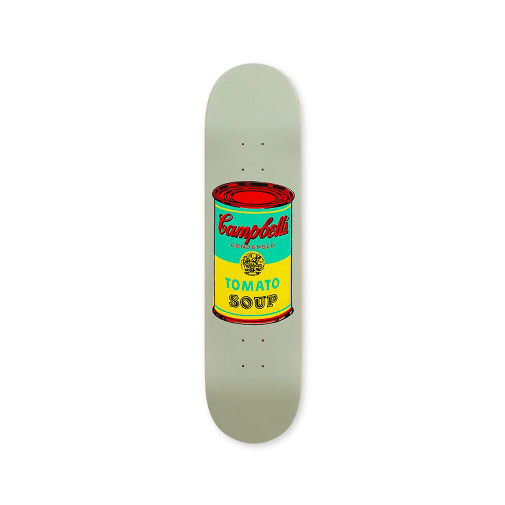 Andy Warhol, Colored Campbell's Soup (Yellow) Skateboard Deck, 2017