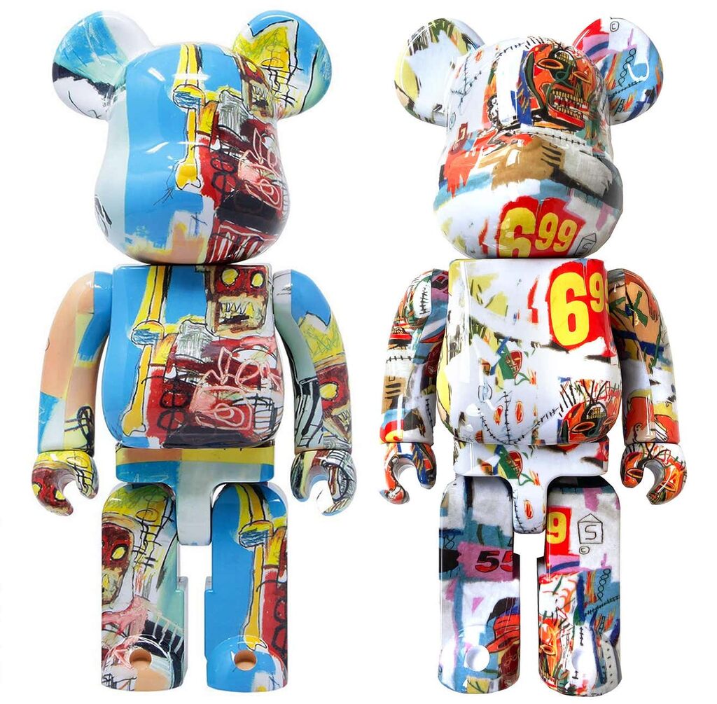 Andy Warhol, Basquiat Bearbrick 400% set of 2 works (Warhol Basquiat BE@RBRICK 400%) 2020-2021, 2020-2021