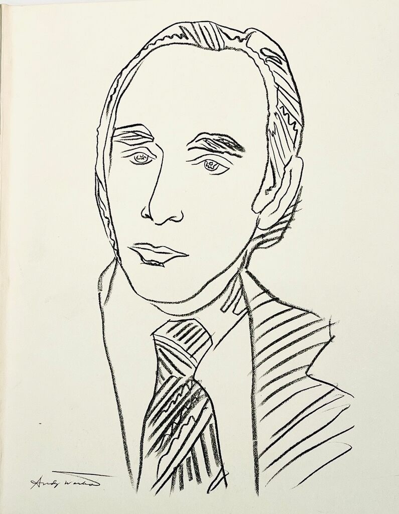 Andy Warhol, Warhol illustrated Leo Castelli Twenty Years book, 1977