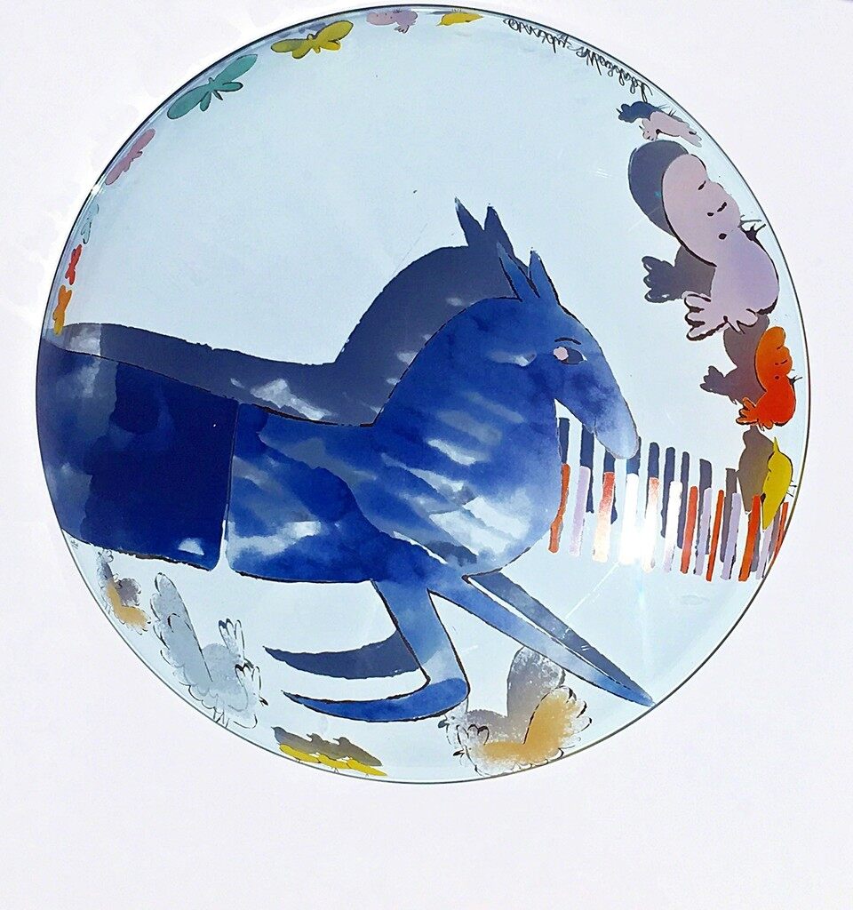 Andy Warhol, Vintage Large Rosenthal Bowl (Blue Horse), ca. 1991
