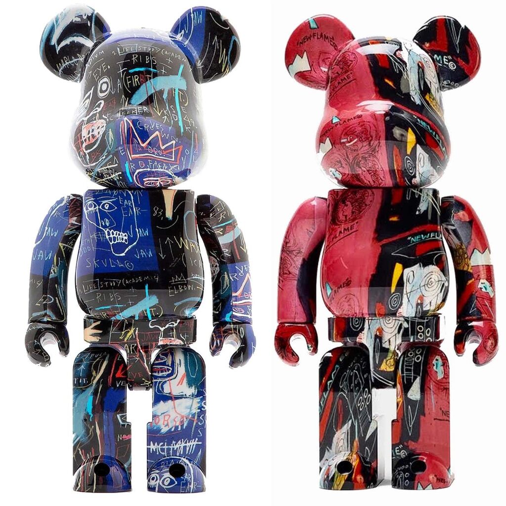 Andy Warhol, Basquiat Bearbrick 400%: set of 2 works (Basquiat BE@RBRICK) 2021, 2021