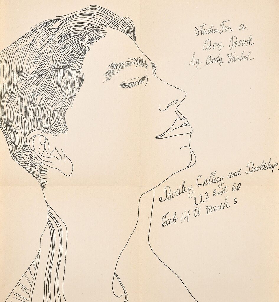 Andy Warhol, Andy Warhol Studies for a Boy Book (1950s Warhol illustrated announcement), ca. 1956