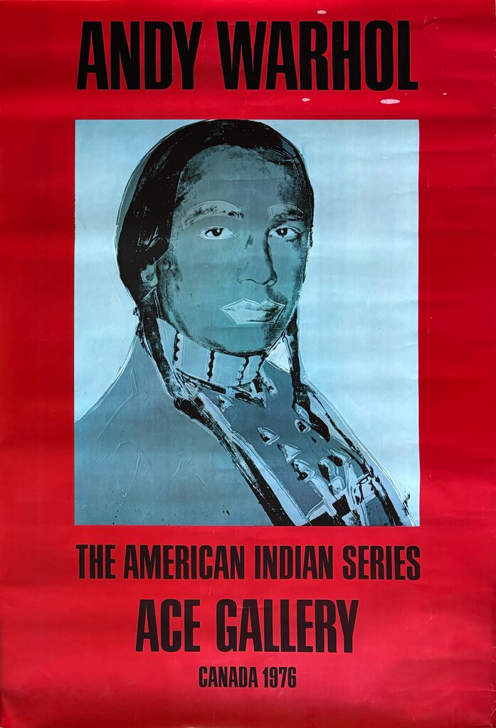 Andy Warhol, American Indian Series (Ace Gallery poster), 1976
