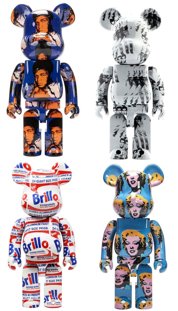 Andy Warhol Bearbrick 400% set of 4 works (Warhol BE@RBRICK), image 1
