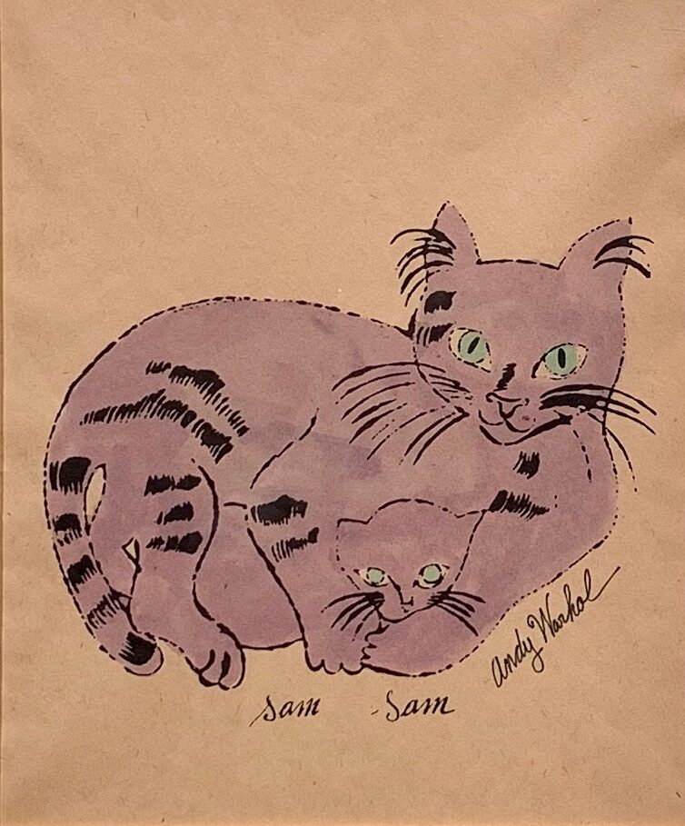 Andy Warhol, Two Sam Cats, 1954