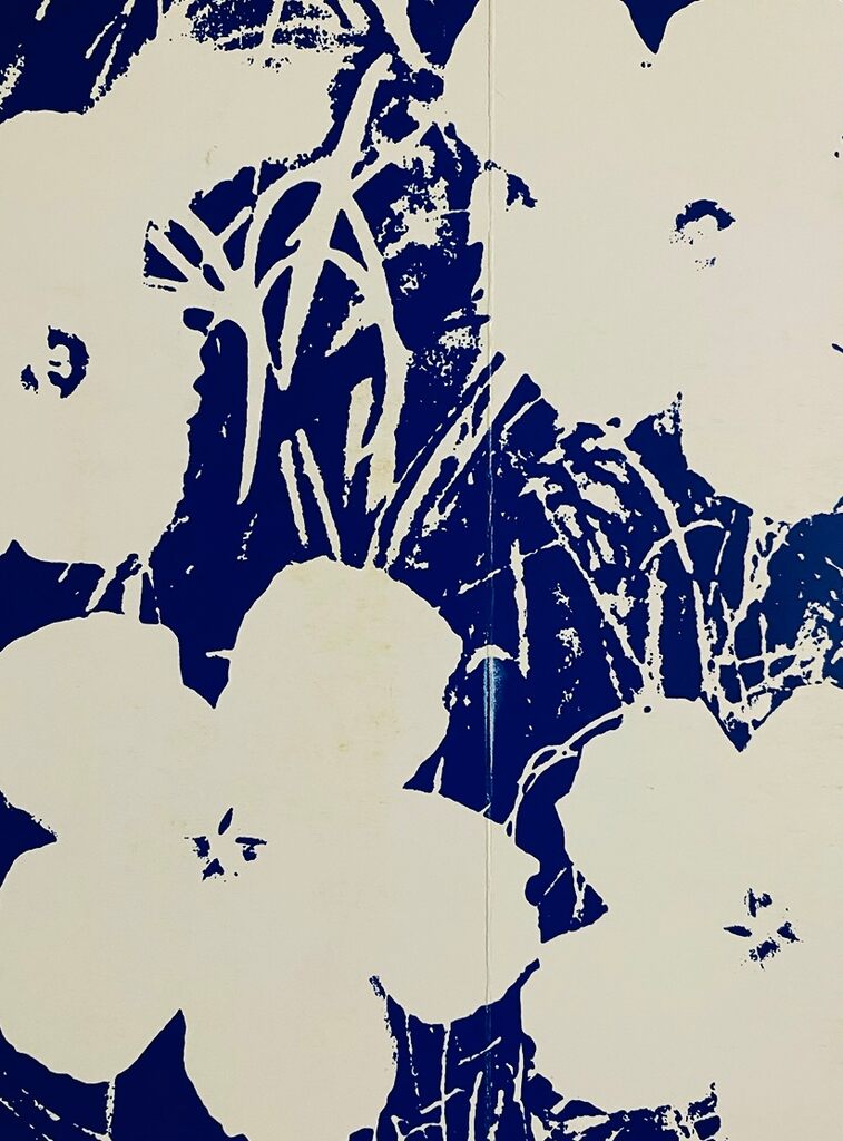 Andy Warhol, Andy Warhol Flowers (vintage announcement card), 1989