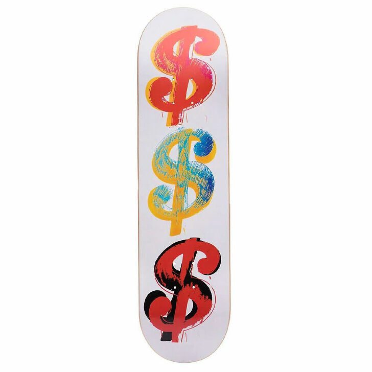 Andy Warhol, Dollar Skateboard Deck III, 2022