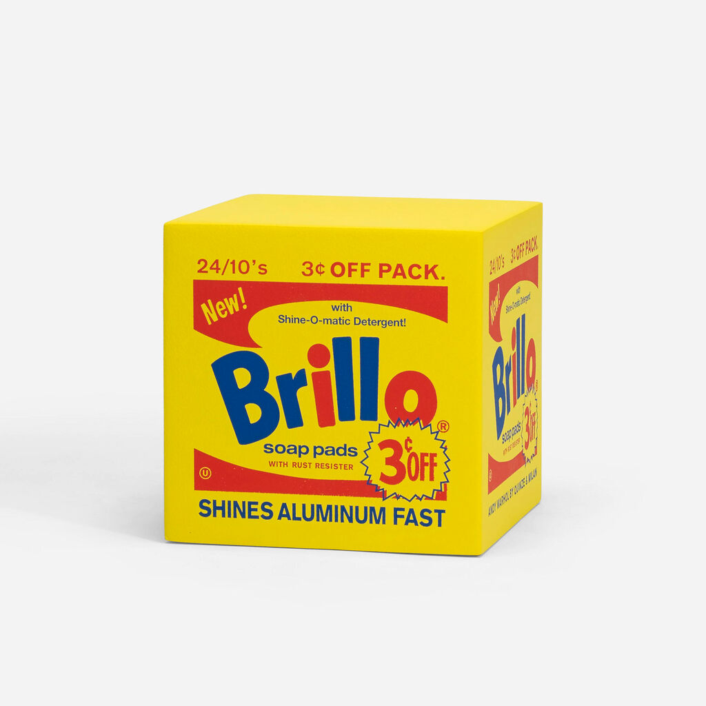 Andy Warhol, BRILLO POUF YELLOW, 2013