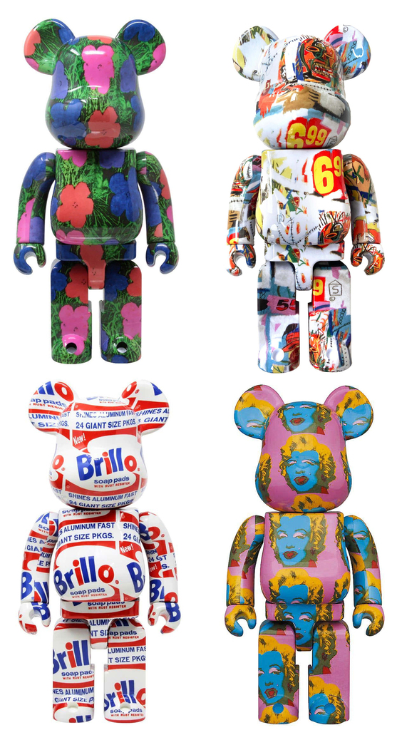 Andy Warhol, Andy Warhol Bearbrick 400% set of 4 works (Warhol BE@RBRICK), 2019-2021