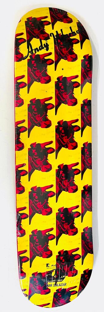 Andy Warhol Cow Skate Deck 2010, image 1