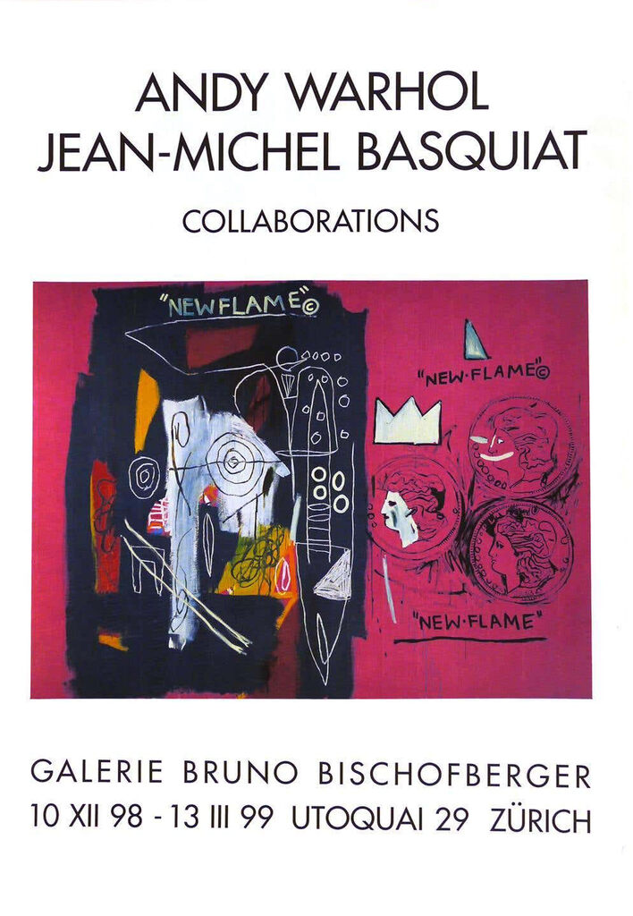 Warhol Basquiat Bruno Bischofberger exhibition poster (Warhol, Basquiat Collaborations), image 1