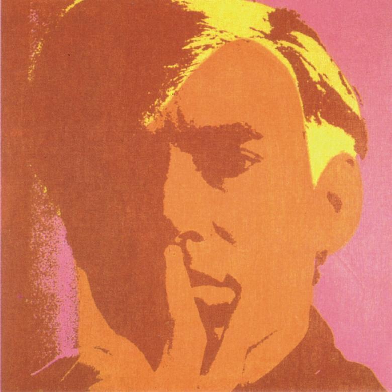 Andy Warhol, Self Portrait-Orange, 2000
