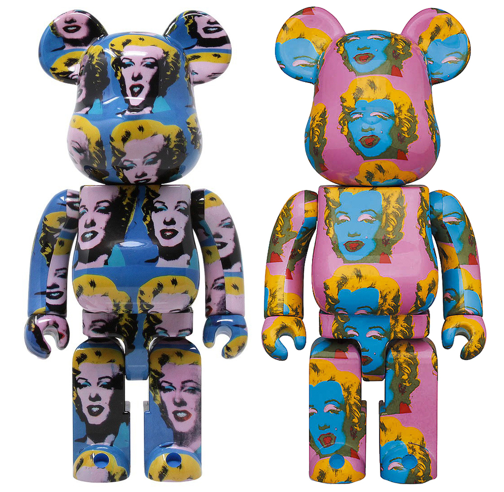 Andy Warhol, Andy Warhol Marilyn Bearbrick 400% set of 2 (Warhol BE@RBRICK 400%), 2020-2021