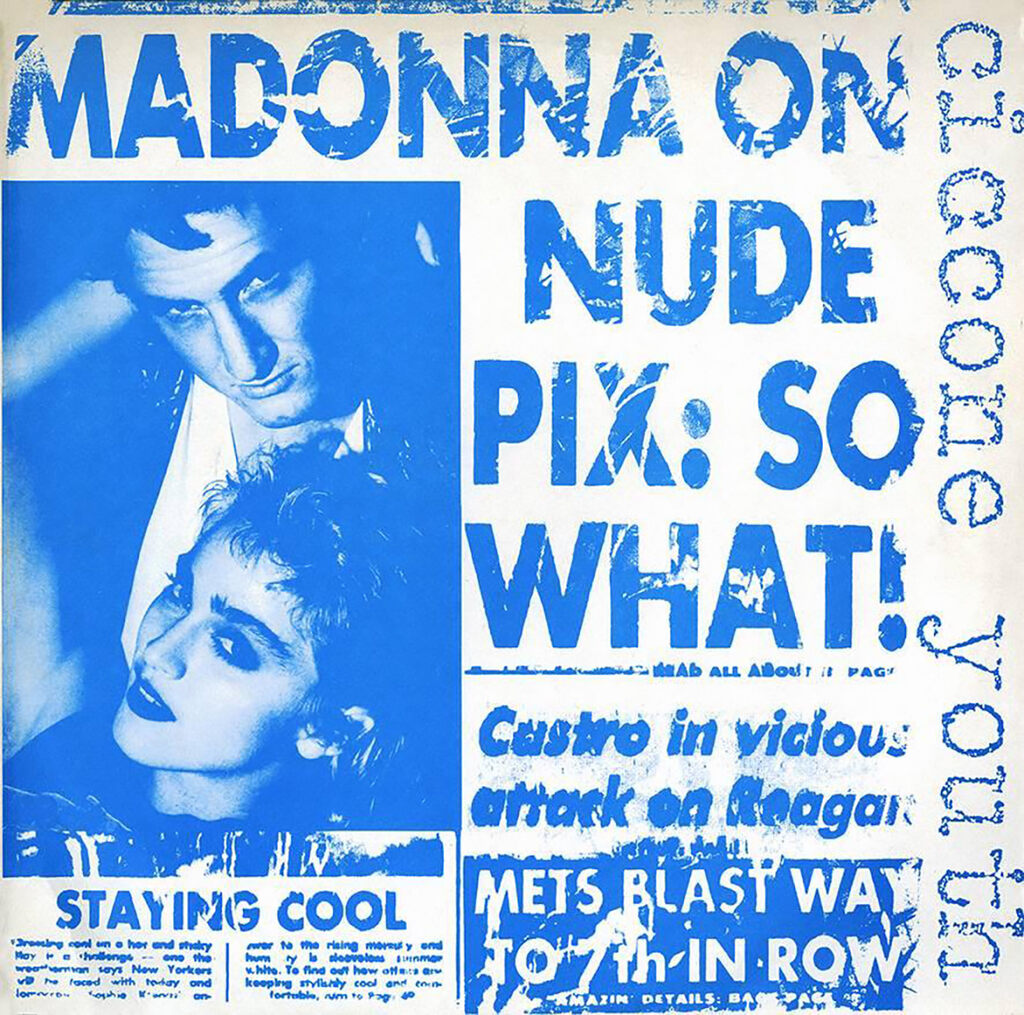 Andy Warhol, Keith Haring Andy Warhol record cover art (after Keith Haring Andy Warhol Madonna), ca. 1986