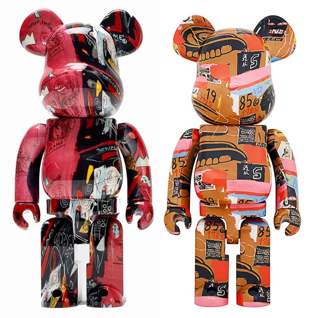 Andy Warhol, Basquiat Warhol Be@rbrick 1000% set of 2 works (Basquiat Warhol Bearbrick), ca. 2021