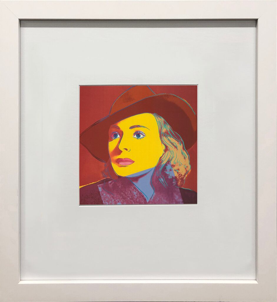 Andy Warhol, Portrait of Ingrid Bergman with Hat, 1983