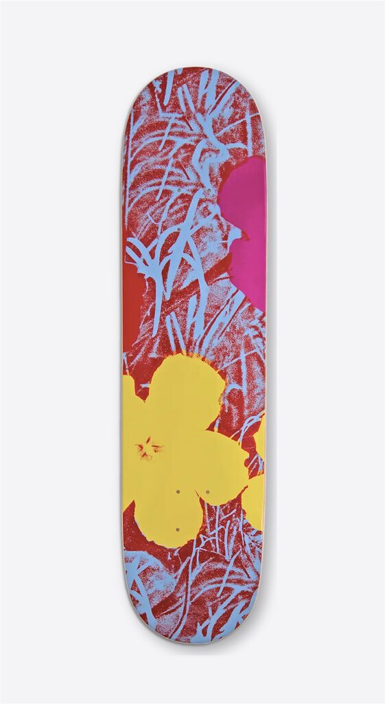 Andy Warhol, Flowers (Afternoon) Skatedeck, 2025
