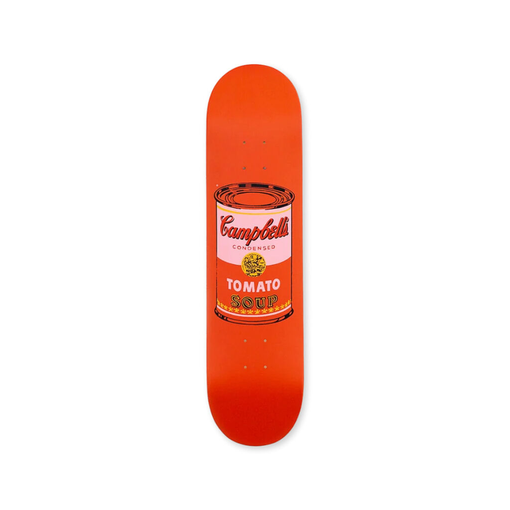 Andy Warhol, Colored Campbell's Soup (Peach) Skateboard Deck, 2017