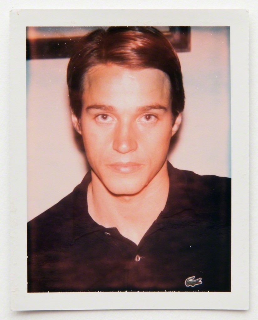 Andy Warhol, Polaroid Photograph of Jed Johnson in black Lacoste shirt, 1973