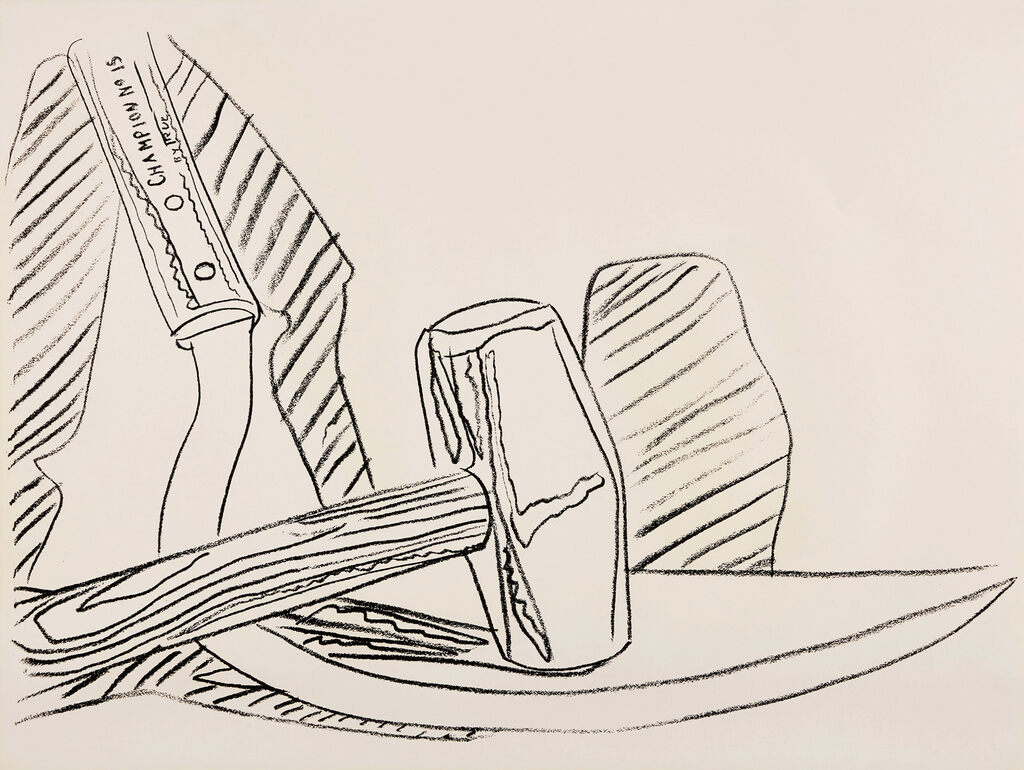 Andy Warhol, Hammer and Sickle 162 (Unique), 1977