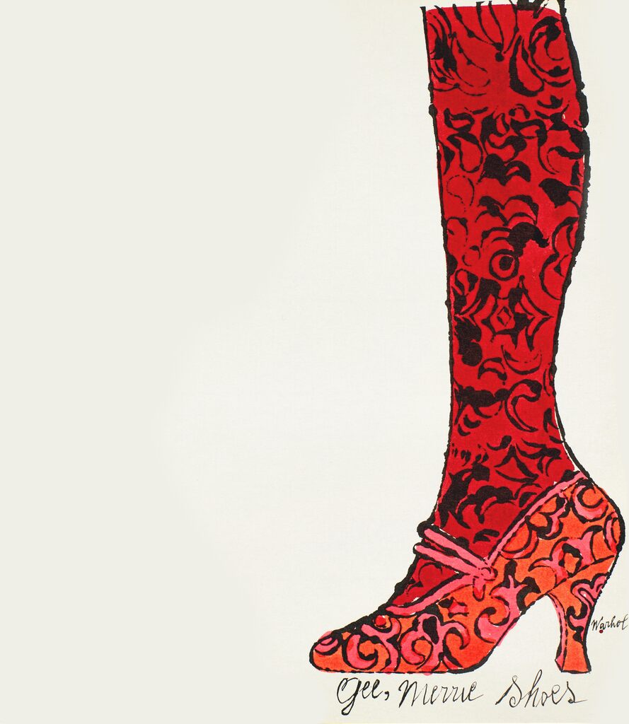 Andy Warhol, Gee, Merrie Shoes, 1955