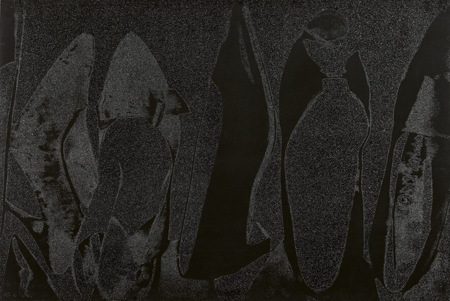 Andy Warhol, Diamond Dust Shoes (black), 1980