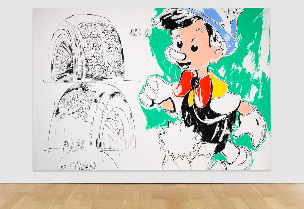 Andy Warhol, Pinocchio with Tires, ca. 1985