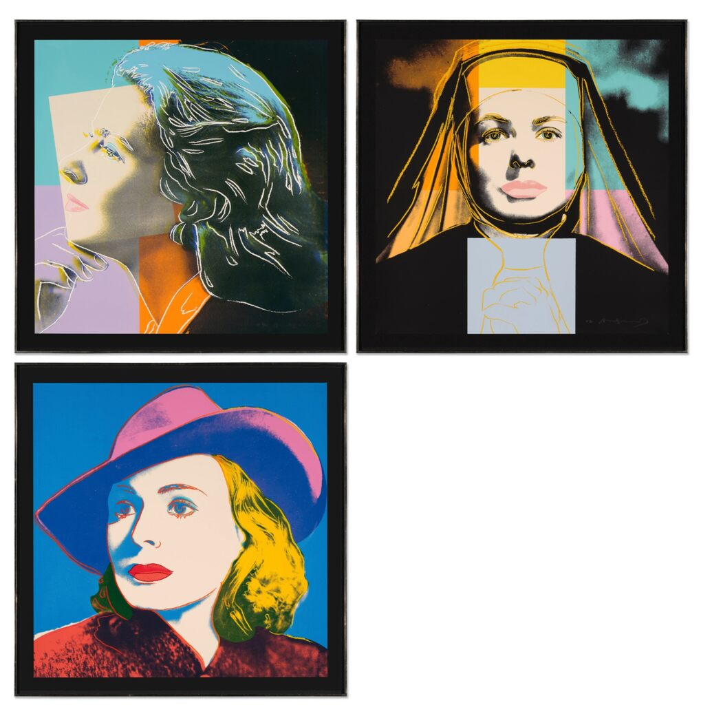 Andy Warhol, Ingrid Bergman (set of 3), 1983