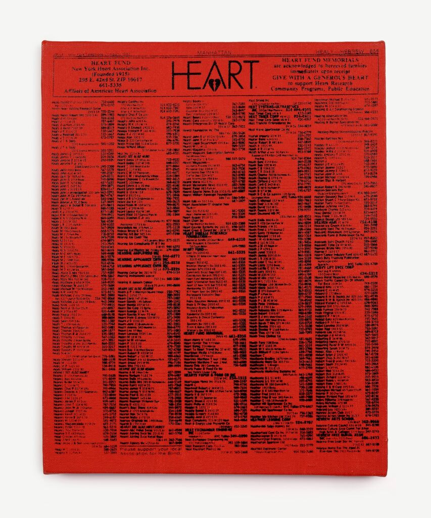 Andy Warhol, Valentine's Hearts Ad (Heart Fund), 1983