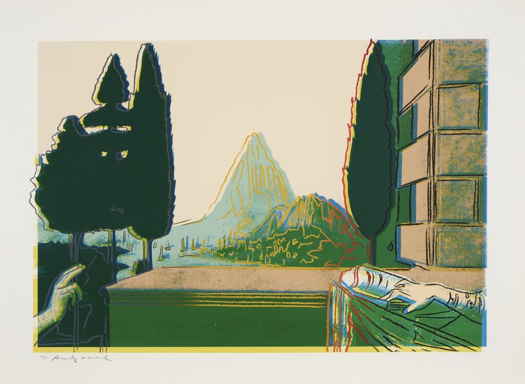 Andy Warhol, Details of Renaissance Paintings (Leonardo Da Vinci, The Annunciation, 1472), 1984