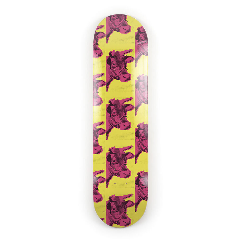 Andy Warhol, Cow (Pink & Yellow) Skateboard Deck, 2022