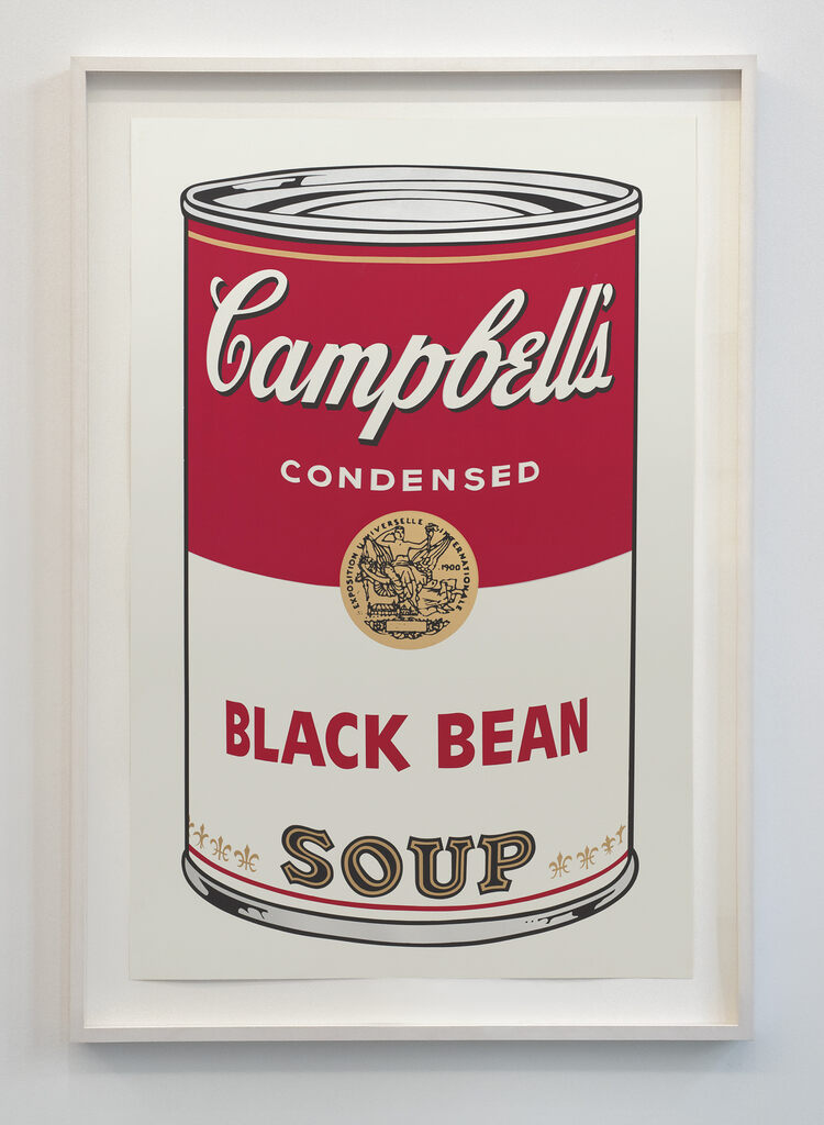 Andy Warhol, Black Bean Campbells Soup FS II.44, 1968