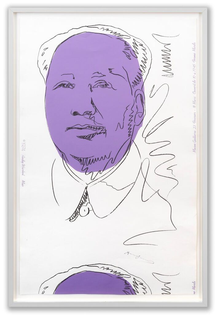Andy Warhol, Mao (Wallpaper) Signed Edition (Inramad), 1974