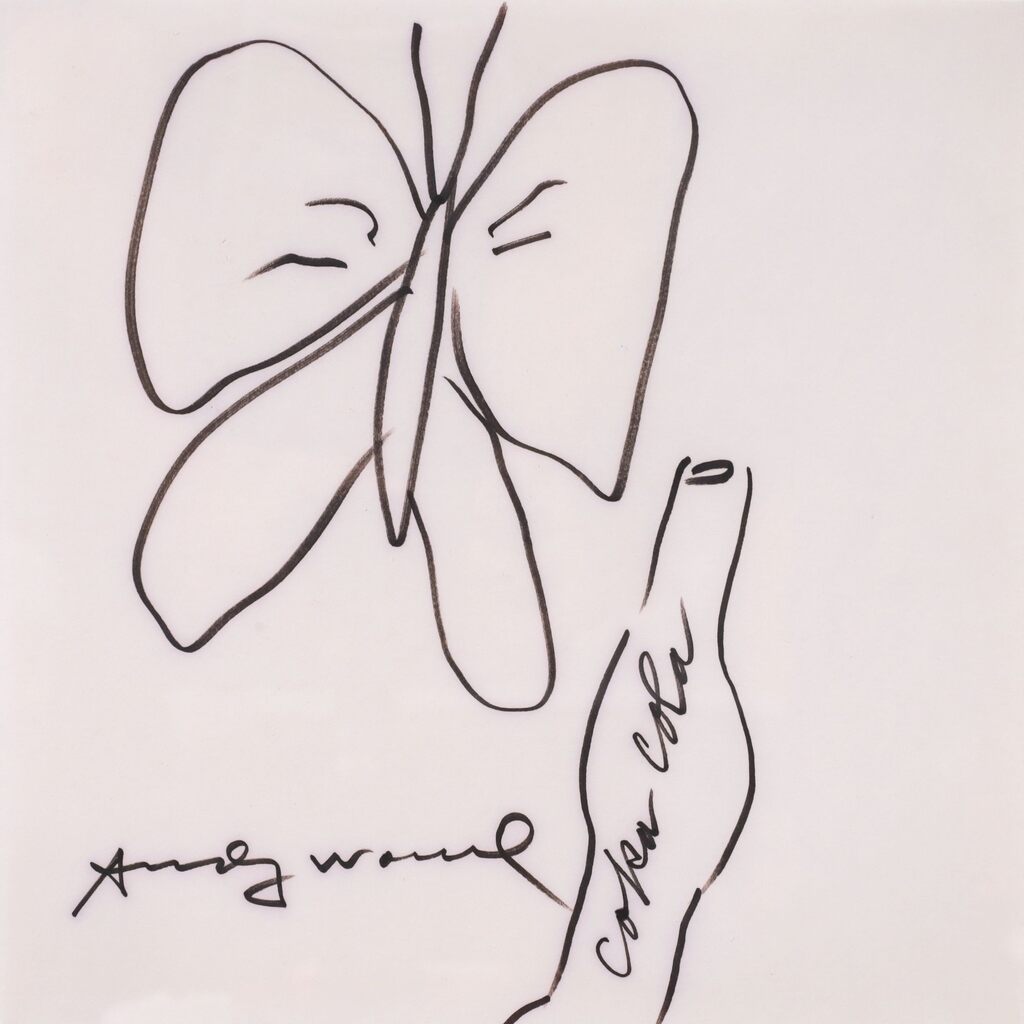Andy Warhol, Andy Warhol UNTITLED Ink Drawing (From the Book: Vanishing Animals)