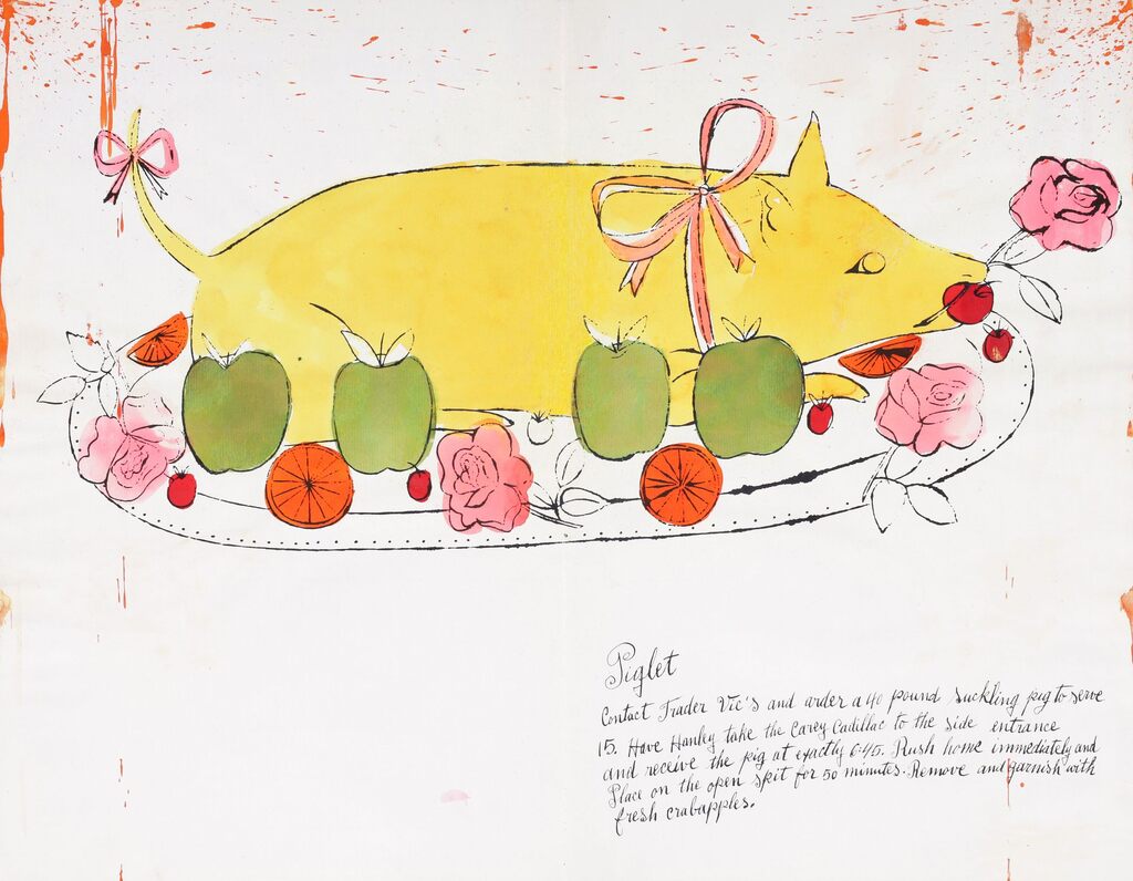 Andy Warhol PIGLET Offset Lithograph, image 1