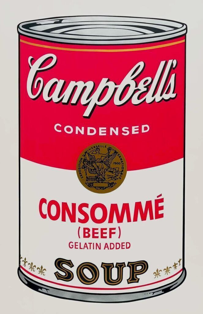 Andy Warhol, Campbell's Soup I, Beef Consomme (F. & S. II.52), 1968