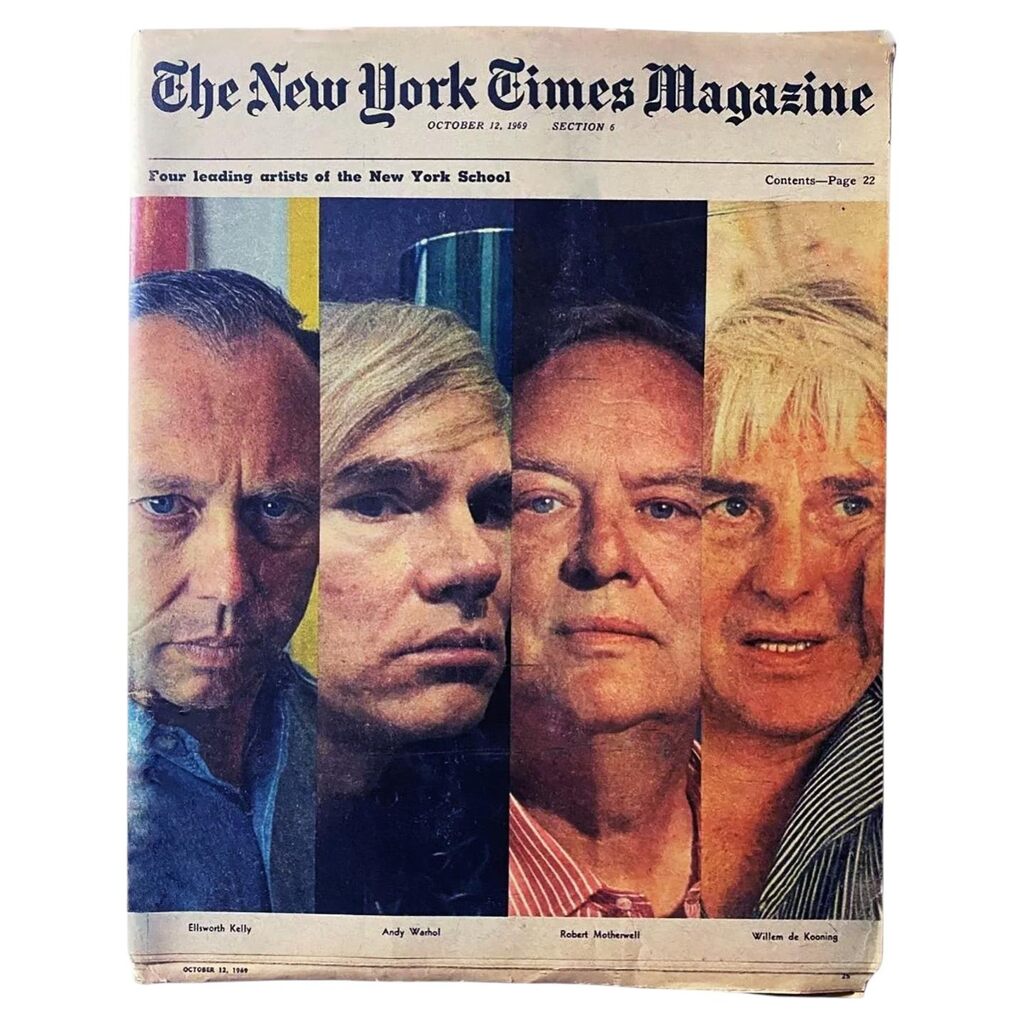 Andy Warhol, Warhol New York Times Magazine 1969 (Warhol New York School), 1969